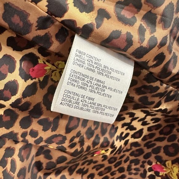 Betsey Johnson Pink Teddy Faux Fur Boucle Cocoon Coat Sz MEDIUM - Picture 9 of 10